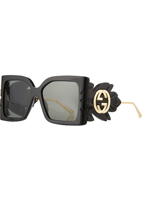 gucci 57mm sunglasses mens|gucci oversized square acetate sunglasses.